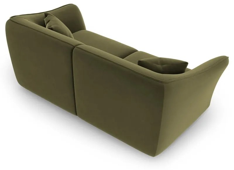 Zielona aksamitna sofa 206 cm Tokyo – Cosmopolitan Design