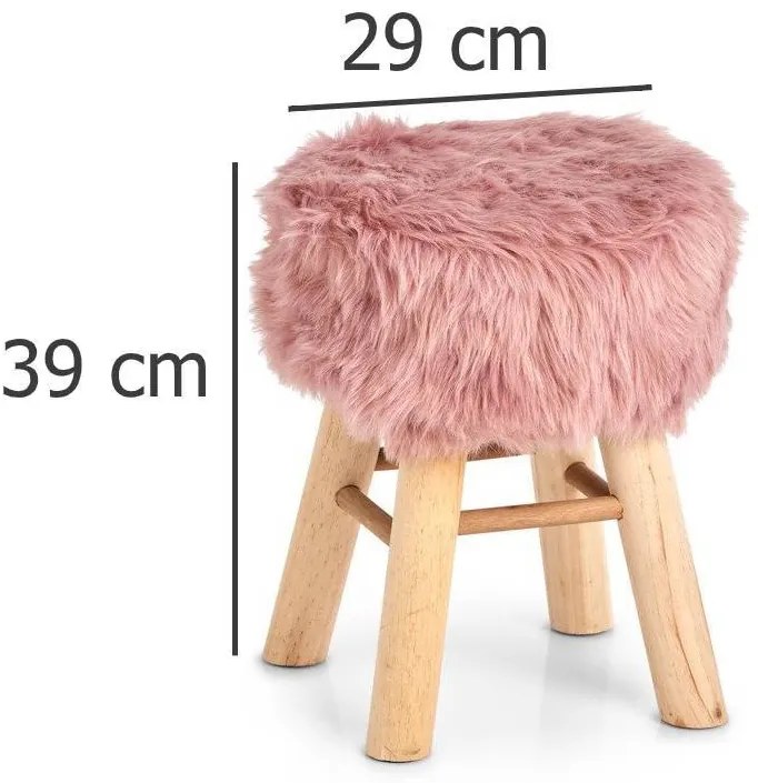 Taboret dziecięcy z pluszowym siedziskiem ZOTTEL, ZELLER