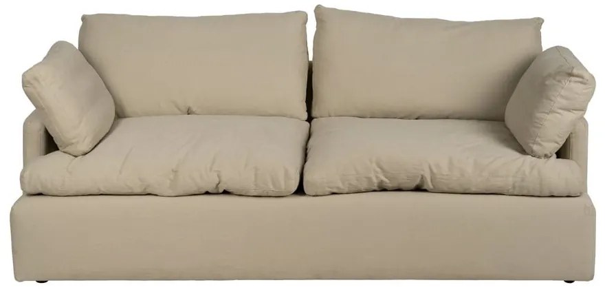 Beżowa lniana sofa 212 cm – Ixia