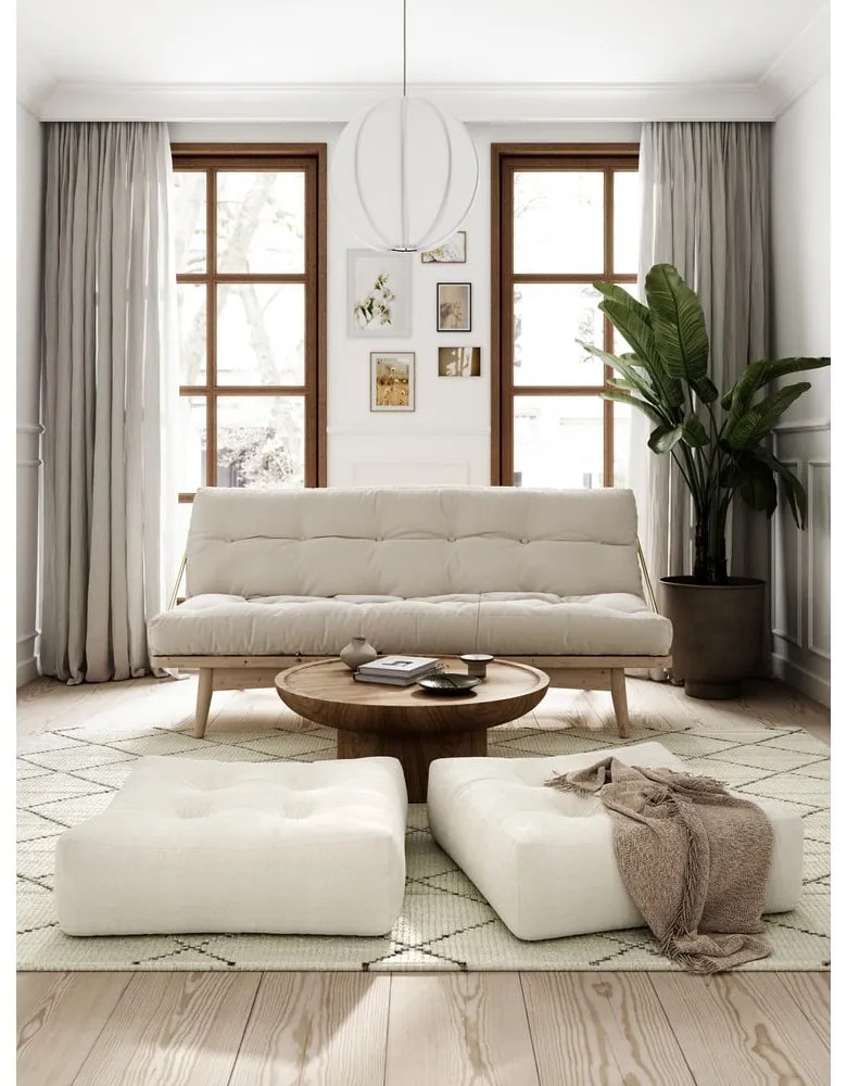 Musztardowa rozkładana sofa 190 cm Folk – Karup Design