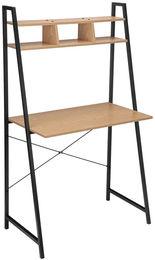 Biurko metalowe z nadstawką modern pine - Loco