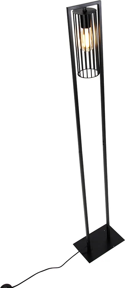 Inteligentna nowoczesna lampa podłogowa czarna z WiFi ST64 - Balenco Wazo