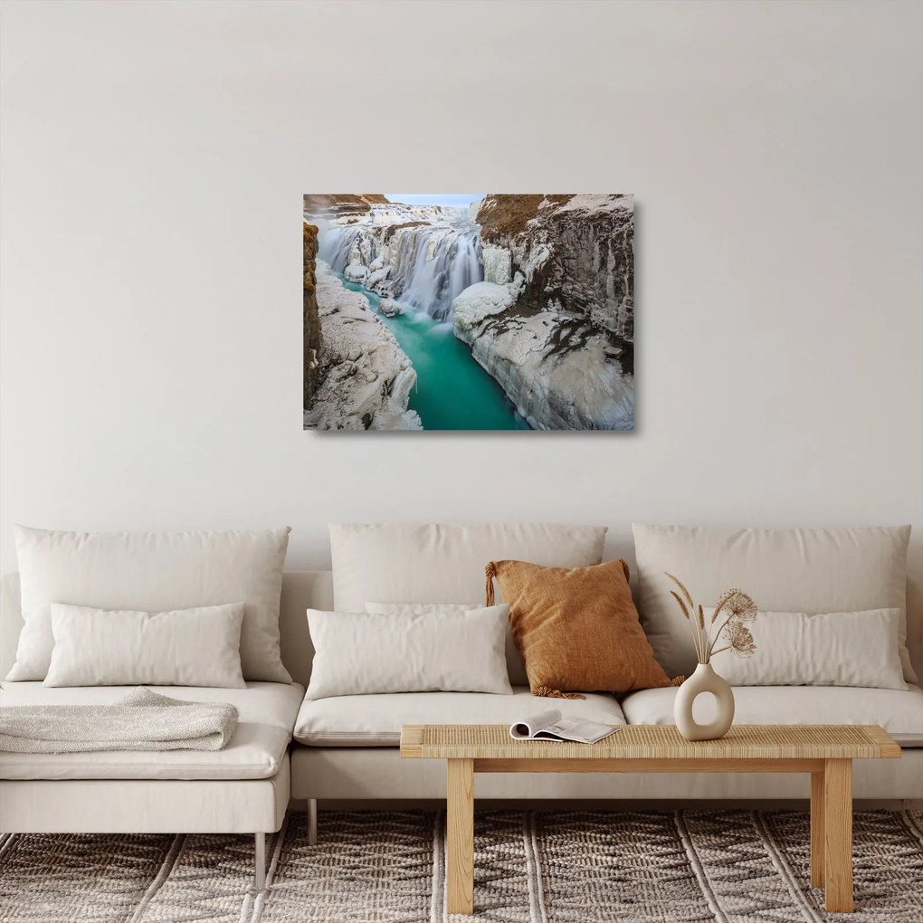 Obraz na szkle - Islandzka przyroda (70x50 cm)