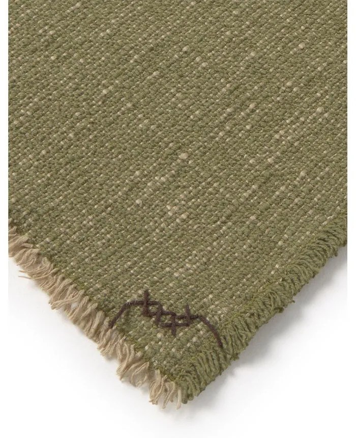Bawełniany koc w kolorze khaki 130x180 cm Handloom – Lorena Canals