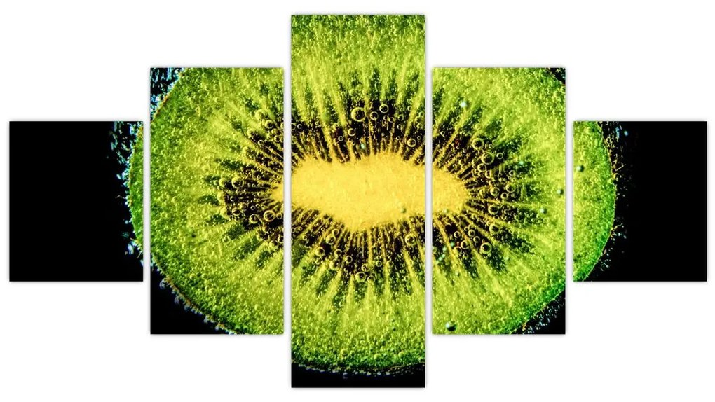 Obraz - szczegół kiwi w wodzie (125x70 cm)