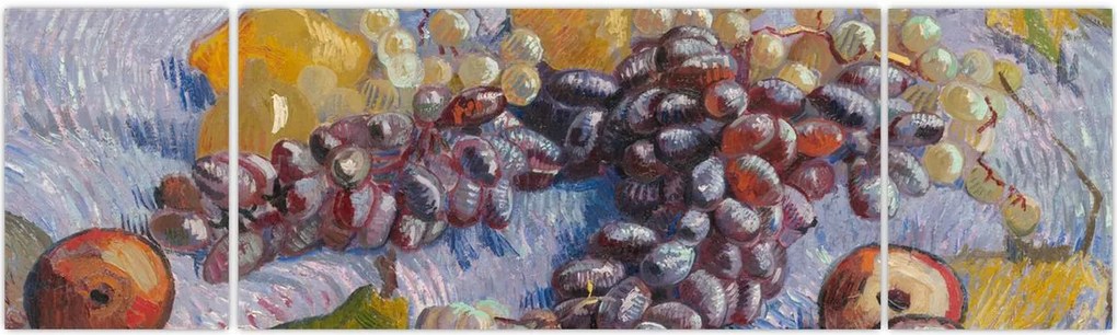 Obraz - Vincent van Gogh, Grapes, Lemons, Pears, and Apples, reprodukcje (170x50 cm)