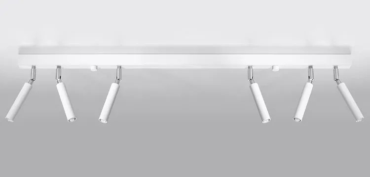 Biały plafon sufitowy LED z reflektorami - EX675-Totemi