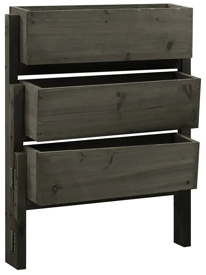 Drewniana Potrójna Donica Ogrodowa A1-B90