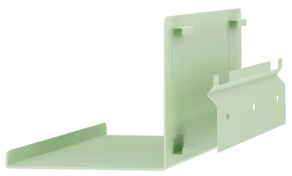 Półka wisząca metalowa pastelowy zielony, 400 mm: JOANNE Fresh Style
