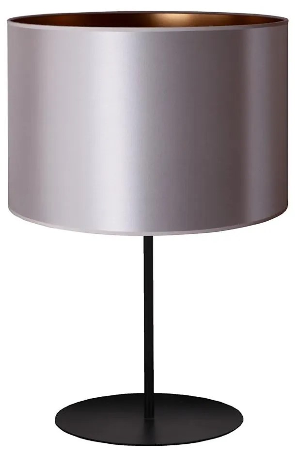 Duolla - Lampa stołowa CANNES 1xE14/15W/230V śr. 20 cm srebrny/miedziany/czarny