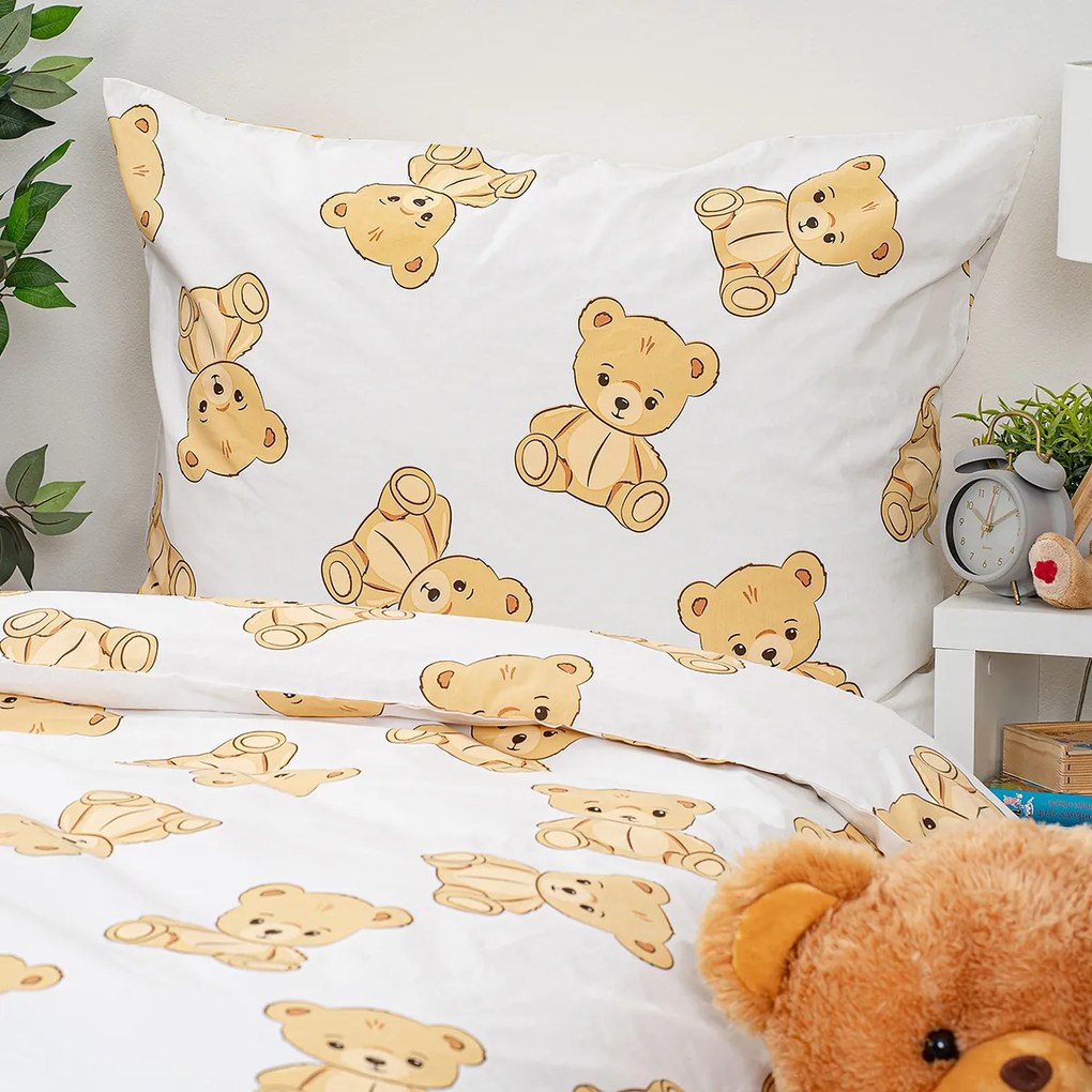 4Home Pościel bawełniana Teddies, 140 x 200 cm, 70 x 90 cm, 140 x 200 cm, 70 x 90 cm