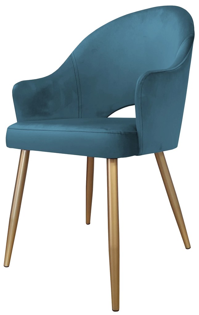 Krzesło obrotowe Velvet podstawa złota MG33