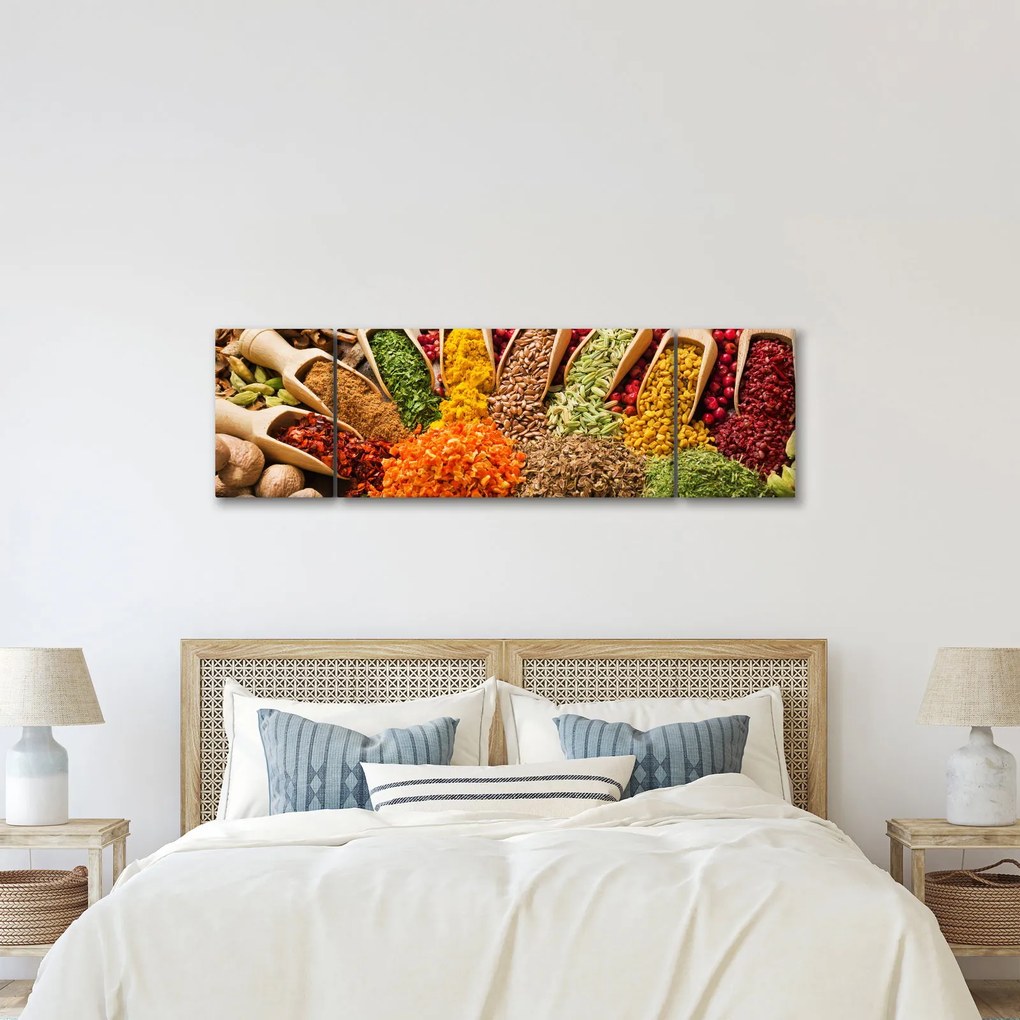 Obraz - Przyprawy z całego świata (170x50 cm)