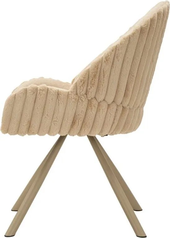 Kremowe tapicerowane fotele jadalniane zestaw z podłokietnikami 2 szt. Stockholm – Mauro Ferretti