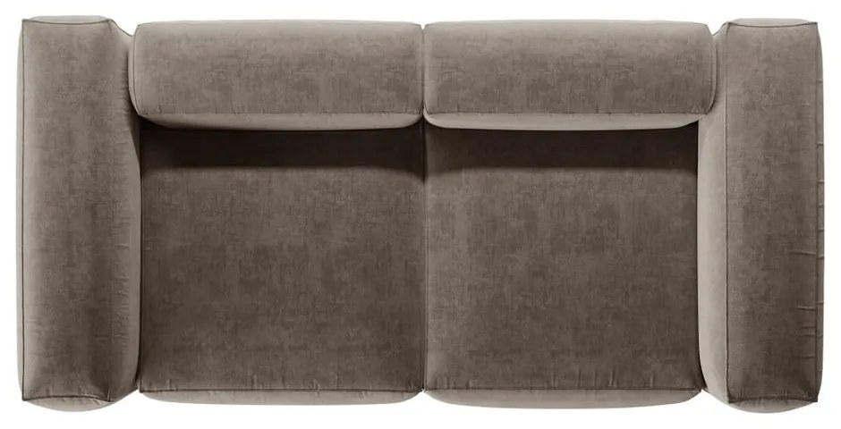 Brązowa sofa 224 cm Bergamo – Cosmopolitan Design