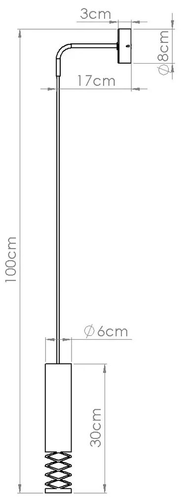 Kinkiet LAMI biały zwisający SOLLUX LIGHTING