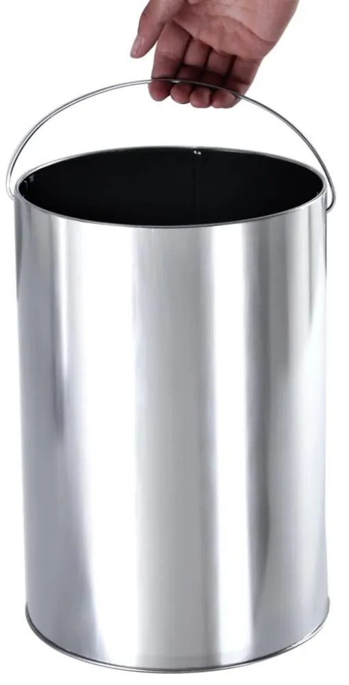 Stojący popielnik z koszem na śmieci SMOKE, 60,5x24,5 cm, czarny SongmicsHome