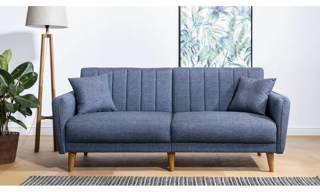 Sofa rozkładana Aqua ciemnoniebieska