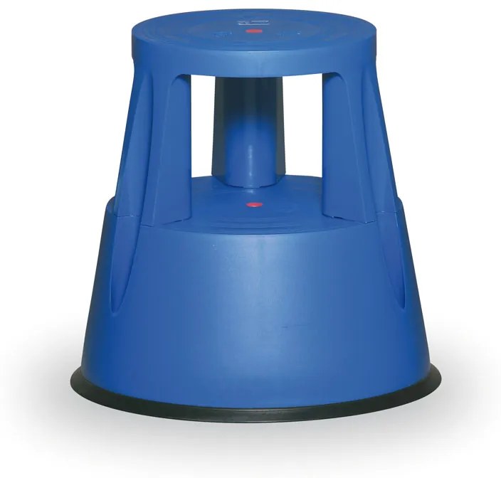 Taboret mobilny plastikowy, niebieski