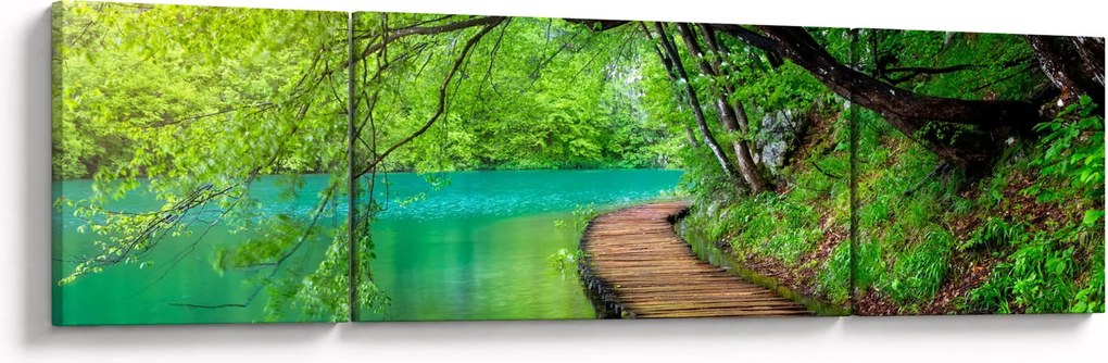 Obraz - Jeziora Plitwickie (170x50 cm)