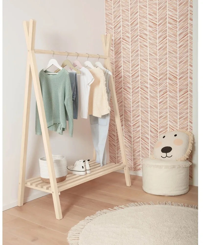 Wieszak dziecięcy z litego drewna bukowego w naturalnym kolorze 99x148 cm Maralis – Kave Home
