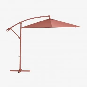 Parasol Ø295 Cm Z Tkaniny I Stali Salina Terracota - Sklum