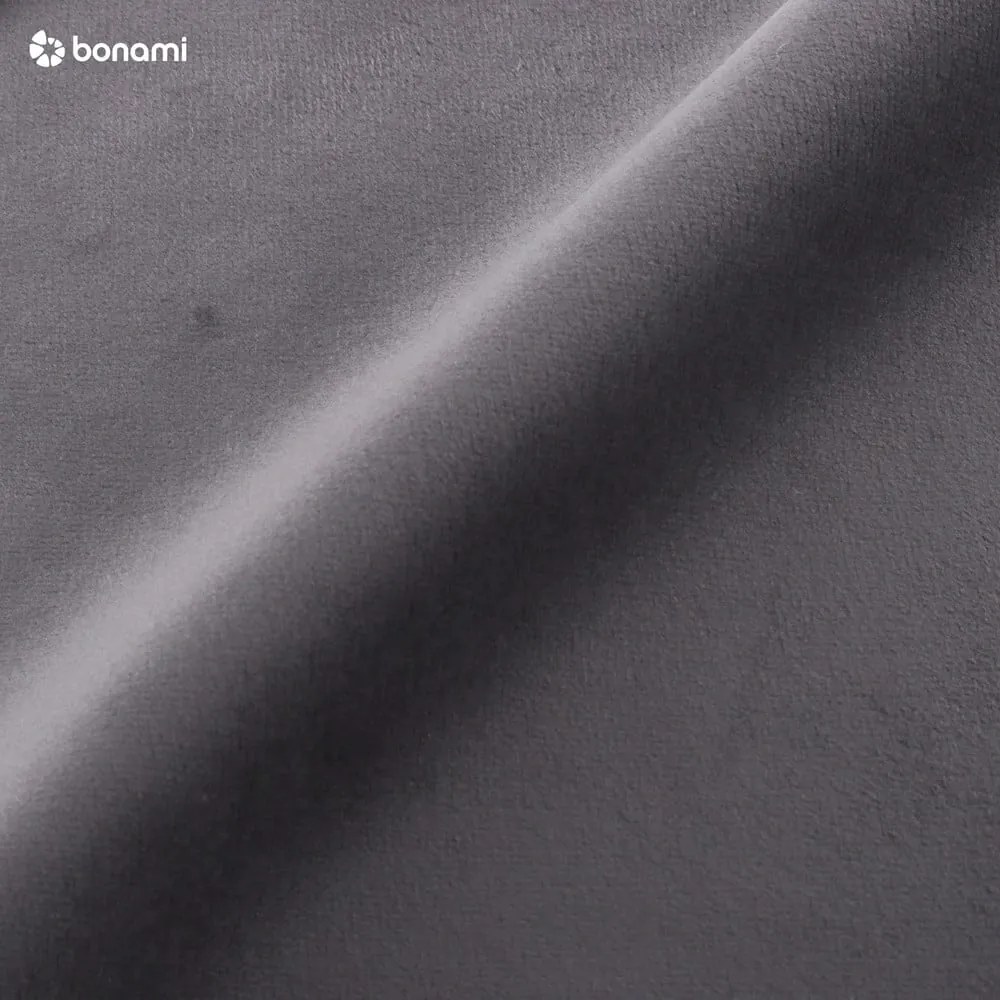 Szare tapicerowane łóżko dwuosobowe ze schowkiem i stelażem 180x200 cm Lemi – Makamii