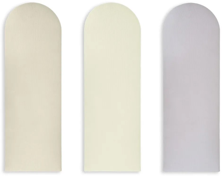 Tapicerowany panel ścienny FENCE PAROS 20x60 cm Kolor: Kremowy