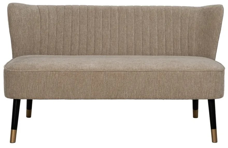 Beżowa sofa z tkaniny szenilowej 134 cm Glam – Ixia