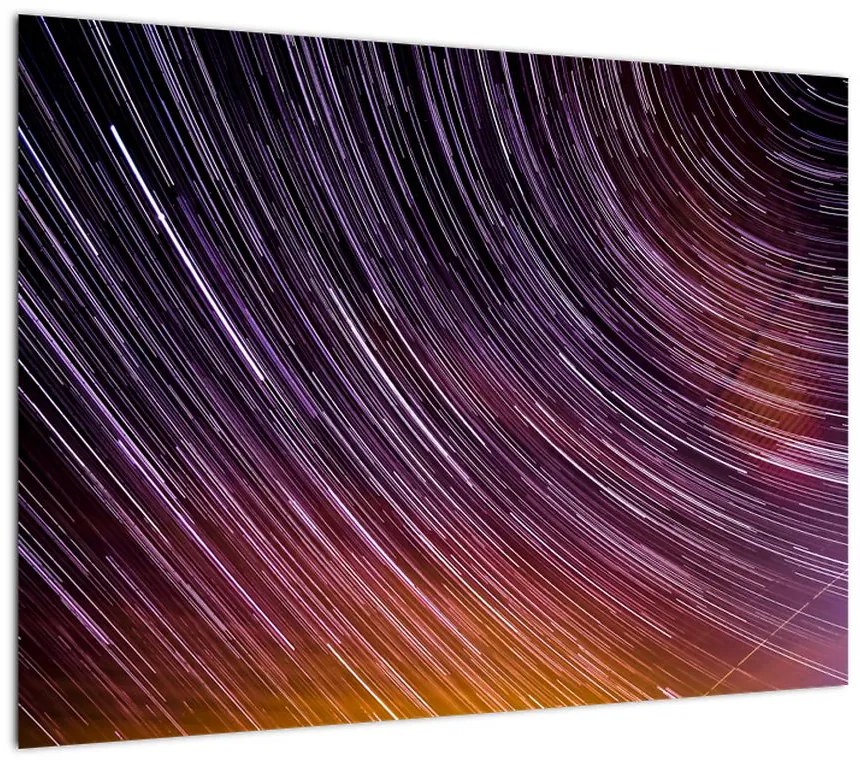 Obraz rozmytych gwiazd na niebie (70x50 cm)