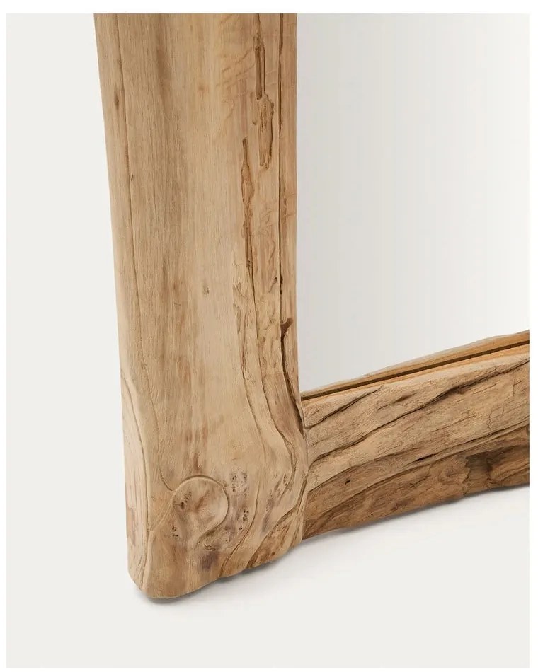 Lustro ścienne z drewnianą ramą 105x200 cm Ibro – Kave Home