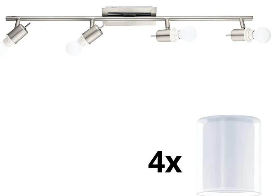 Eglo - LED oprawa punktowa MY CHOICE 4xE14/4W/230V chrom/biały