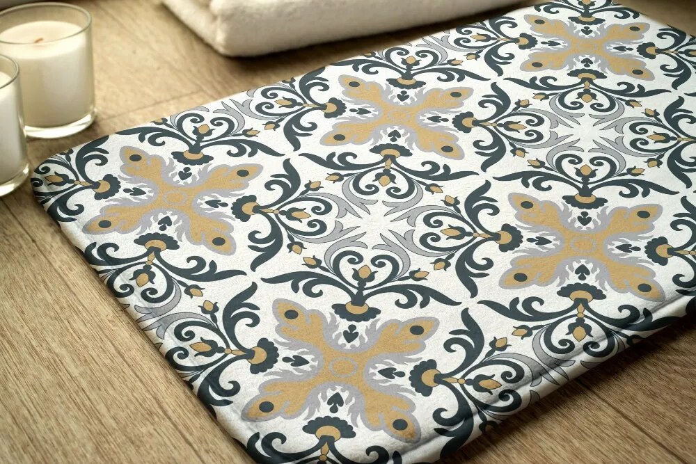 Dywanik łazienkowy antypoślizgowy Dywanik łazienkowy antypoślizgowy Wzory Geometryczne