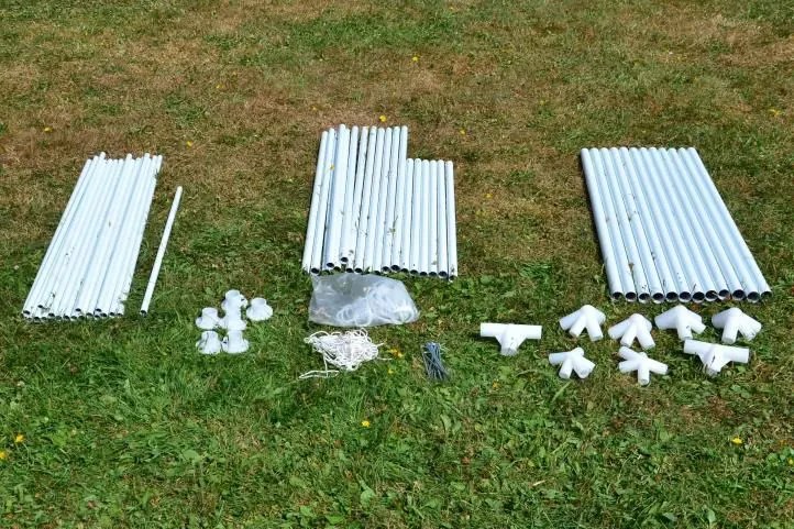 Ogrodowy namiot 3×6 m z oknami i ściankami, zielony