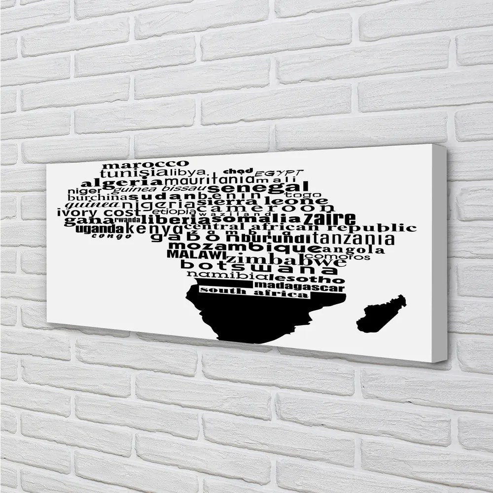 Fotoobraz na płótnie Czarno-Białe Napisy