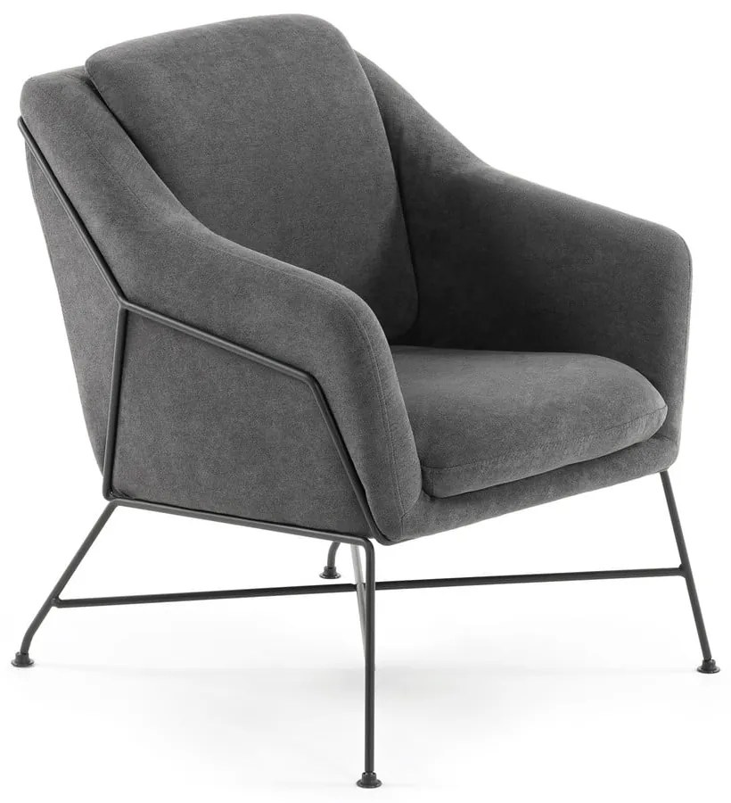 Szary fotel Brida – Kave Home