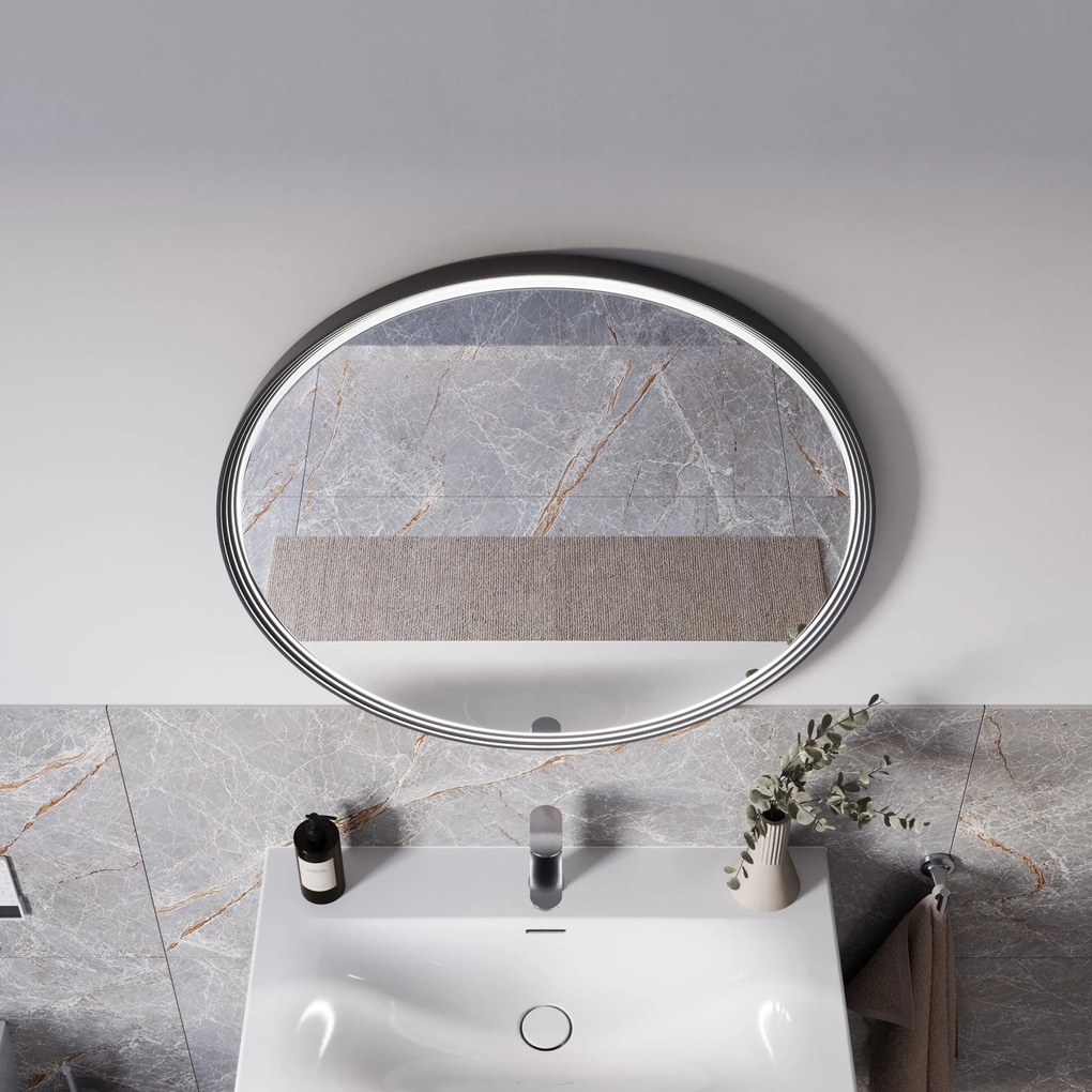 Lustro łazienkowe LED BELDIVO okrągłe - 80 cm
