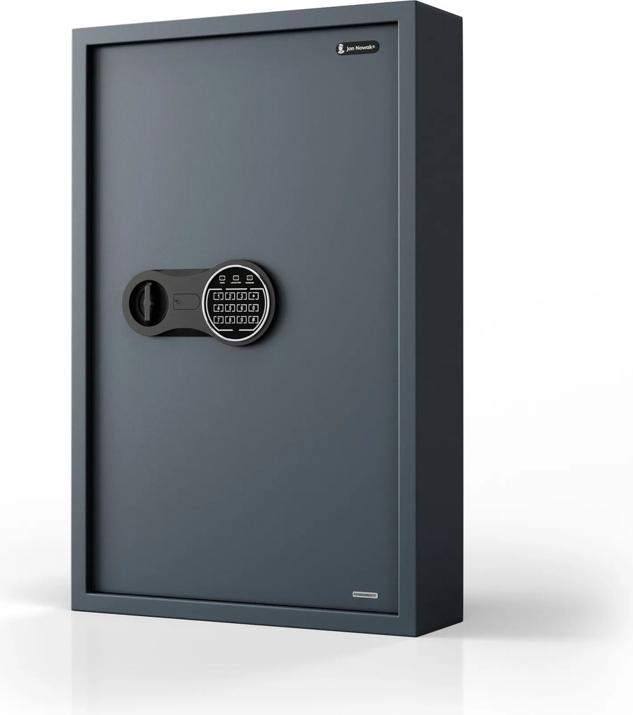 Szafka na klucze elektroniczna z wrzutnią i zamkiem na kod, na 133 klucze, 430x665x130 mm: BRUCE