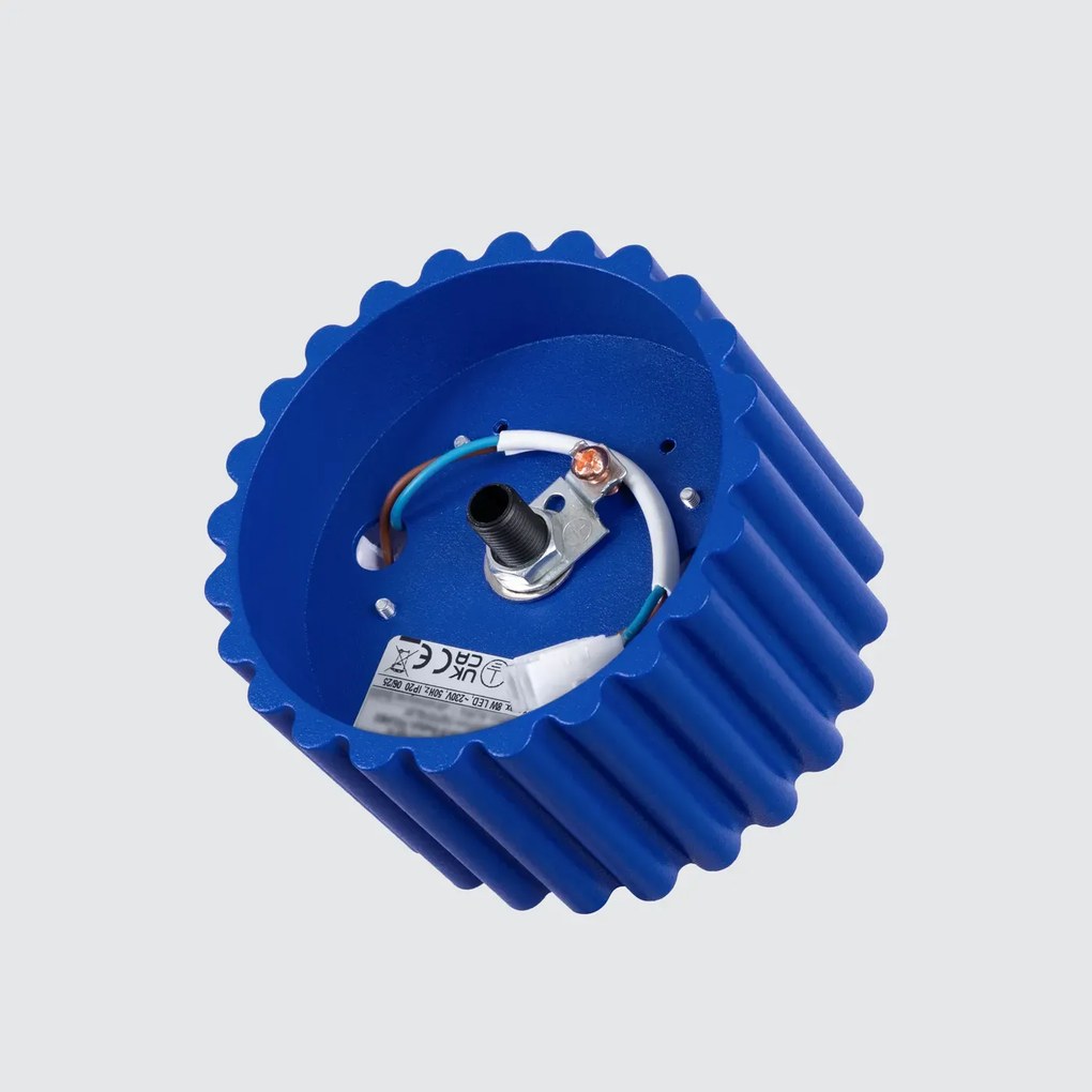 Plafon AURA 1 ultramaryna GX53 ryflowany SOLLUX  LIGHTING