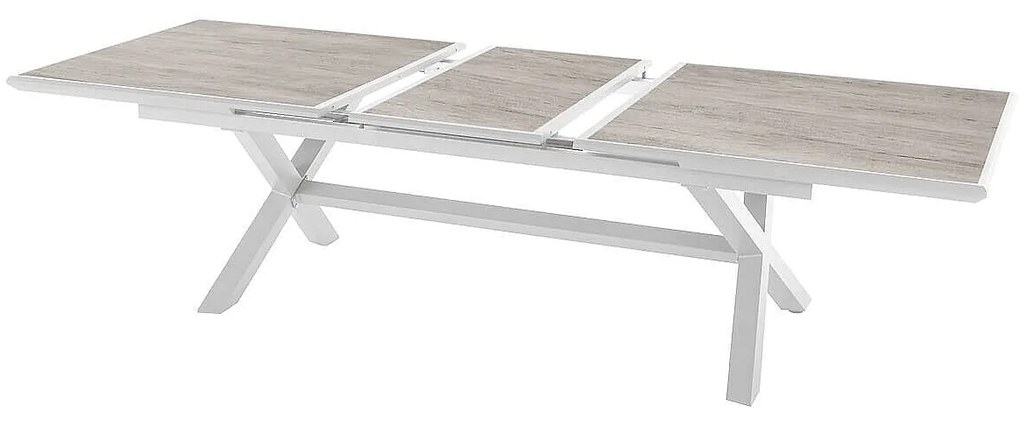 Komplet aluminiowy BERGAMO I. 1+10 (biały)
