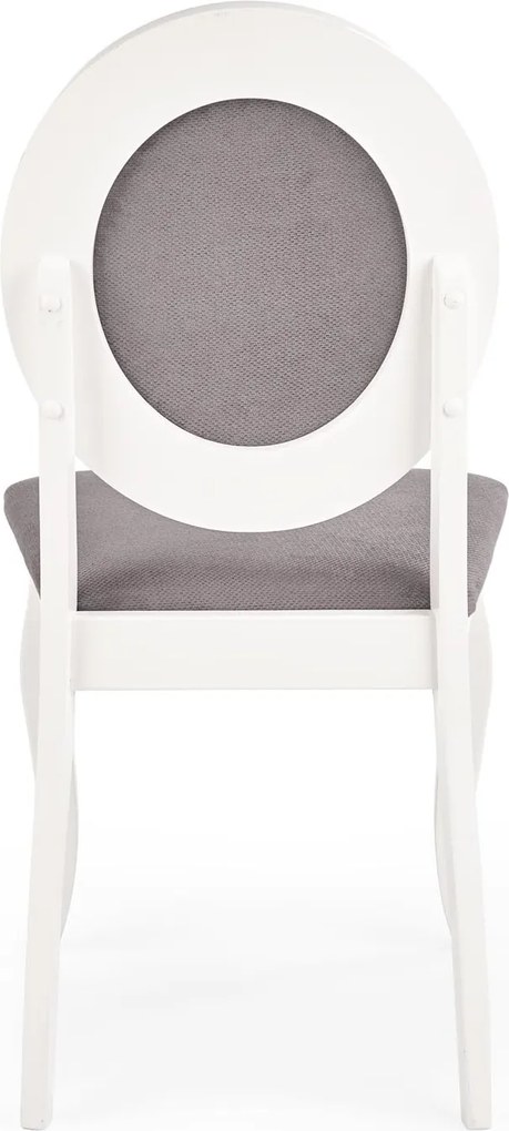 Białe krzesło do jadalni w stylu Retro Barock