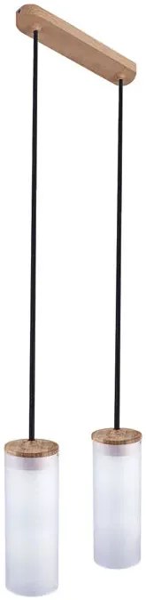 Czarna skandynawska lampa wisząca tuba - S237 C8-D43