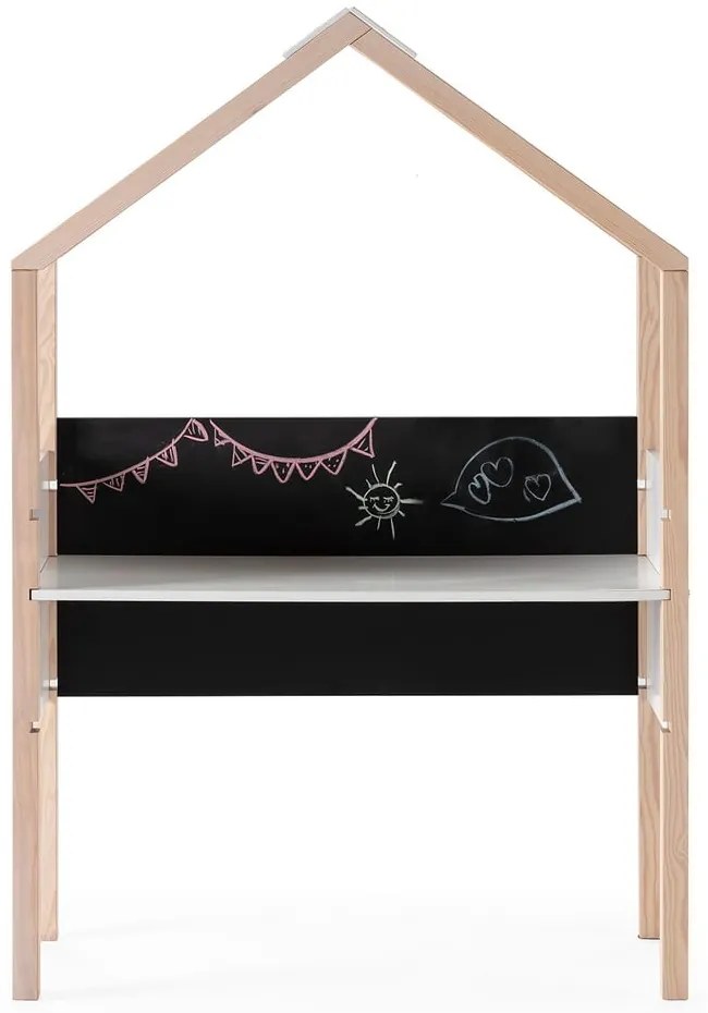 Biurko dziecięce z litego drewna sosnowego 40x100 cm Roxana – Marckeric