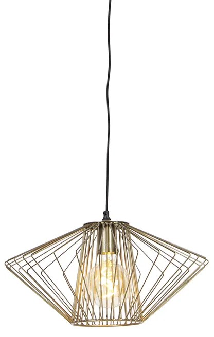 Designerska lampa wisząca mosiężna - StielDesignerski Oswietlenie wewnetrzne