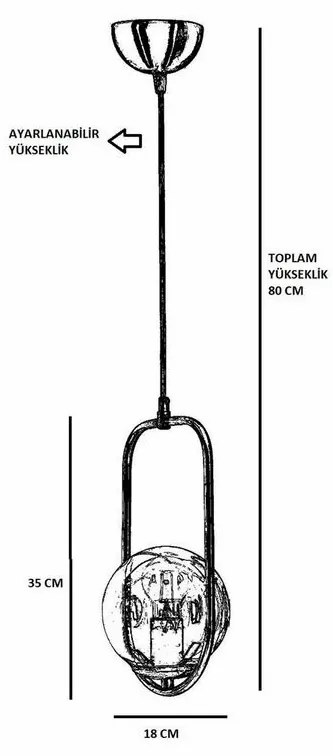 Lampa sufitowa Ahu Tekli Beyaz Camlı EskitmeSarkit, biała
