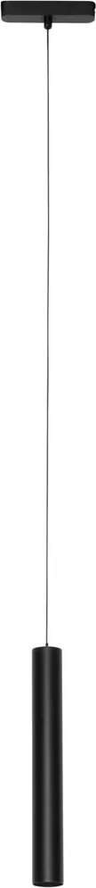 Nowoczesna czarna lampa wisząca do systemu szynowego jednofazowego 4,5 W 3000 K - Magnetic Cassie