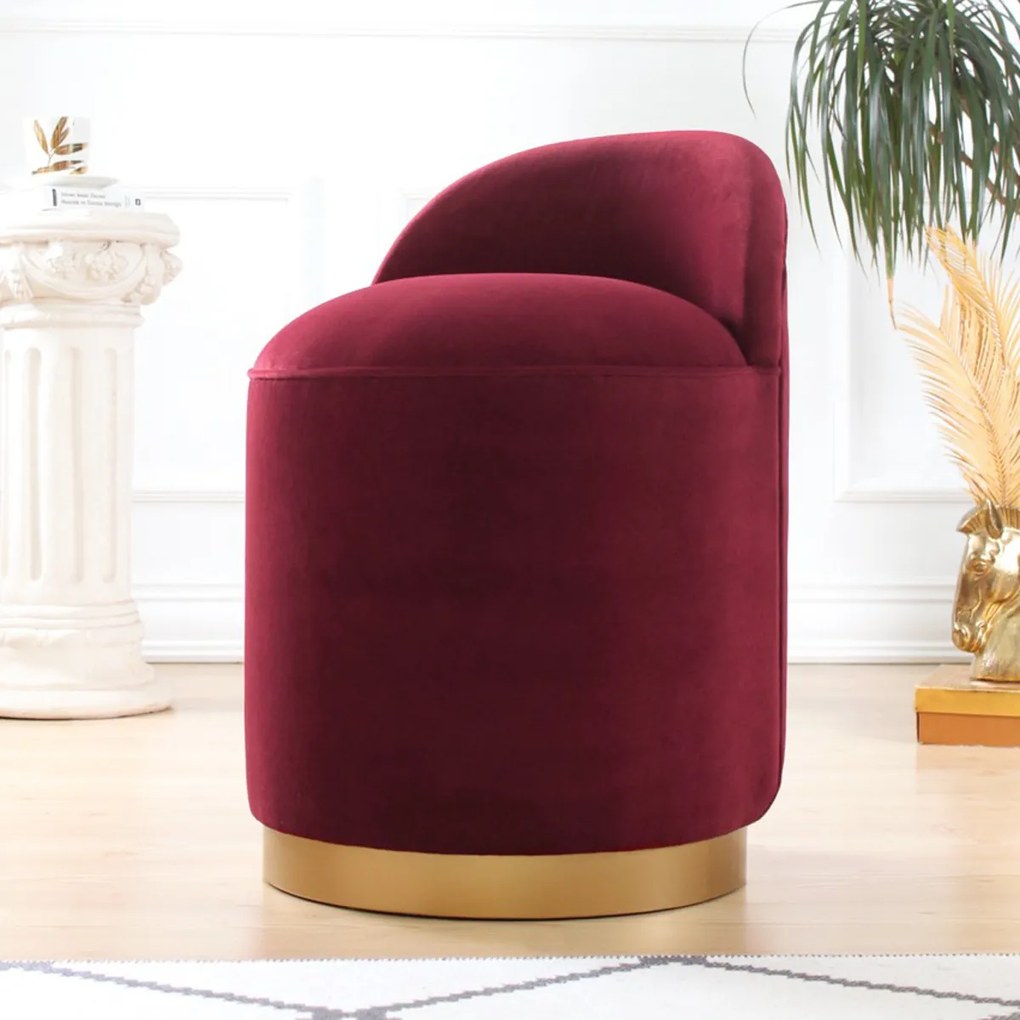 Stołek Dover Claret Red