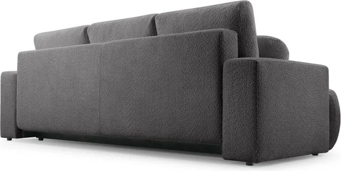 Sofa VELO z funkcja spania i pojemnikiem CIEMNY SZARY CORAL 80