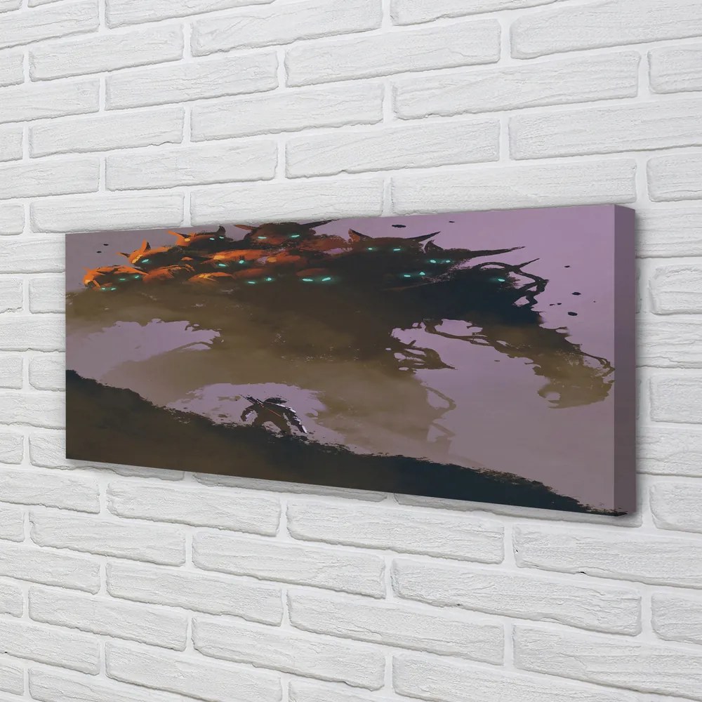 Obraz drukowany na płótnie Człowiek z Głowami