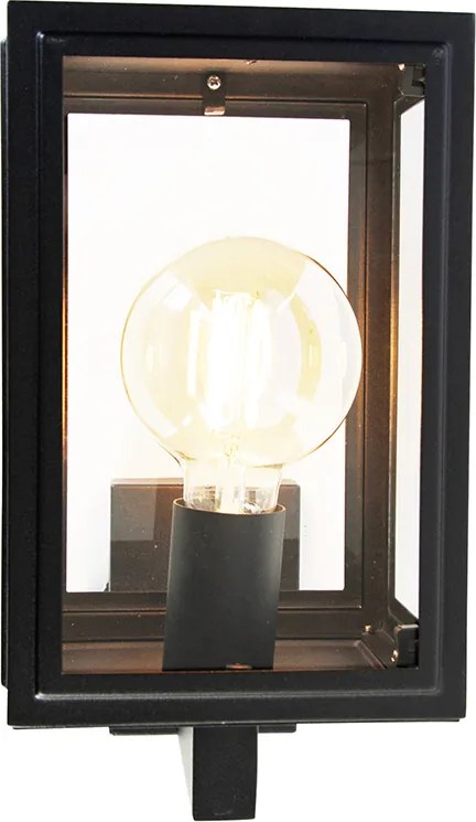 Inteligentna rustykalna lampa ścienna czarna z WiFi G95 - Sutton Up